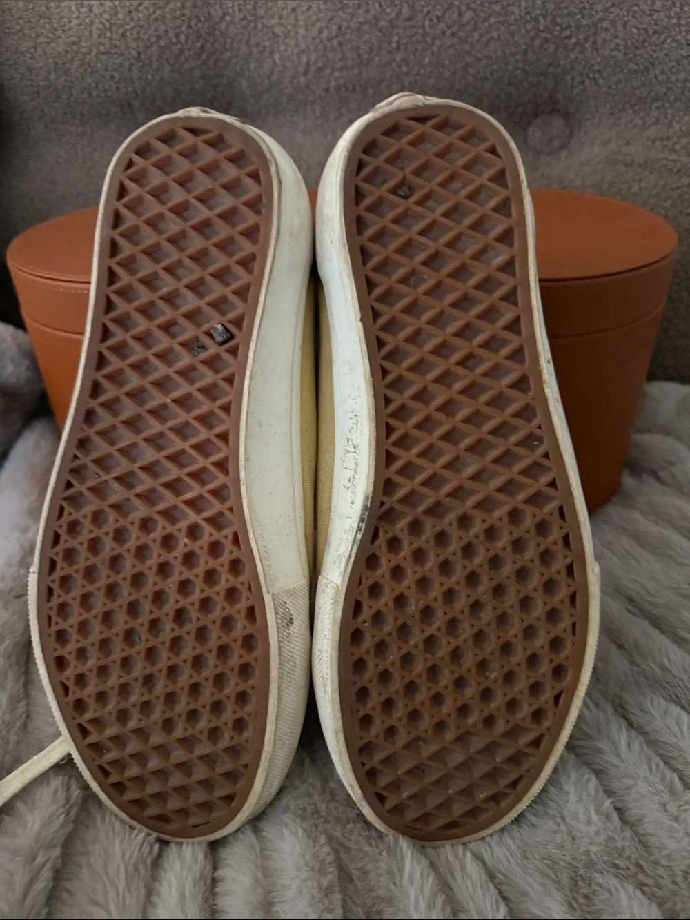 Vans Old Skool Sneakers in Brown and Cream with White Stripe